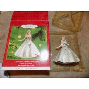 2001 Hallmark Keepsake Celebration Barbie Ornament collector's series